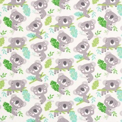 Coton koala feuilles